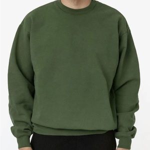 NWOT 14OZ. GARMENT DYE HEAVY FLEECE PULLOVER CREWNECK SWEATSHIRT